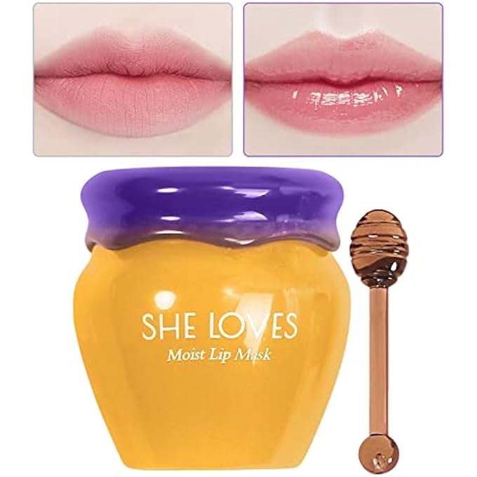 rayihni MOISTURIZING LIP BALM, LIP SLEEPING BALM, MOISTURIZING HONEY LIP BALM WITH BRUSH, LIP CARE CREAM FOR DAY NIGHT REPAIR, LIP PLUMPER GLOSS, MOISTURIZING LIP BALM HYDRATING & REDUCE FINE LINES - Image 2